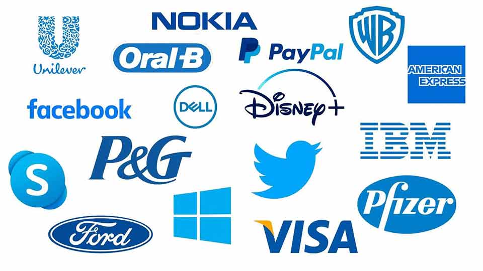 Brands With Blue Logos
