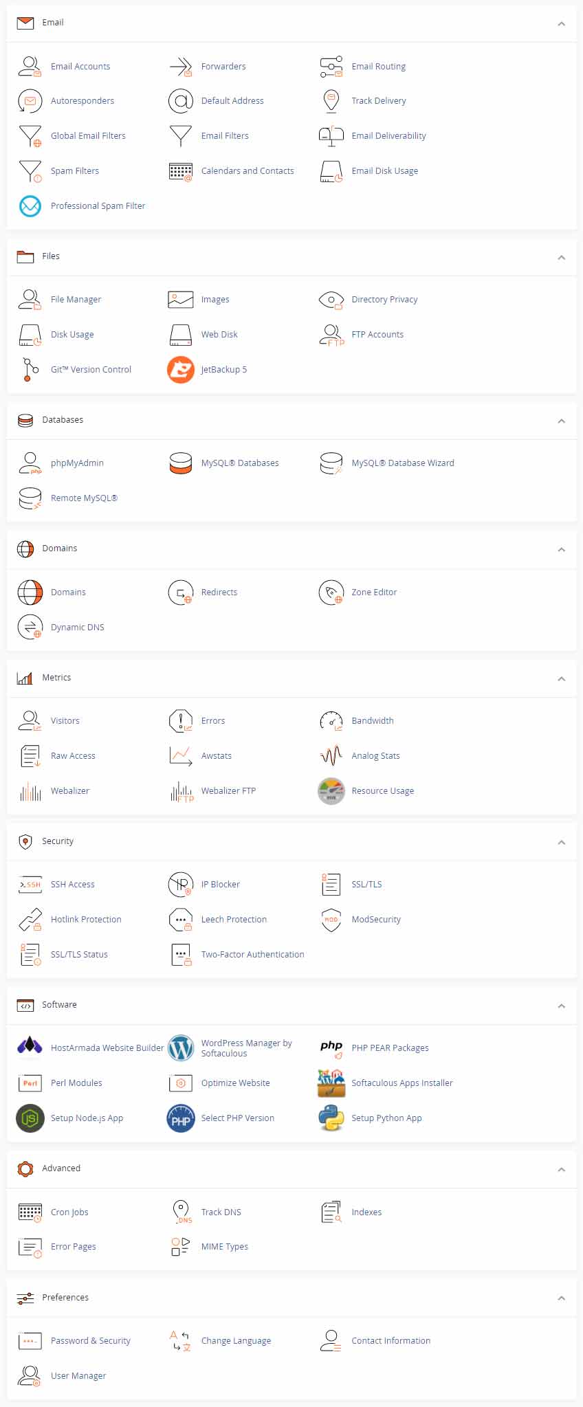 What cPanel Looks Like When Your Are Logged In.