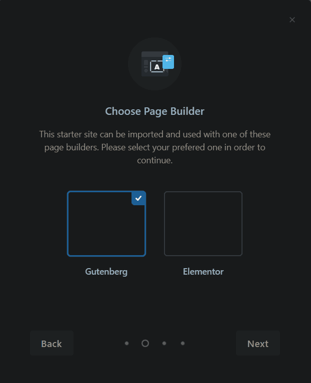 Choose The Page Builder You would Like To Use For The Blocksy Theme