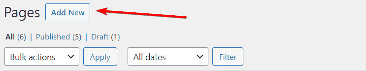 How to add a new page to WordPress
