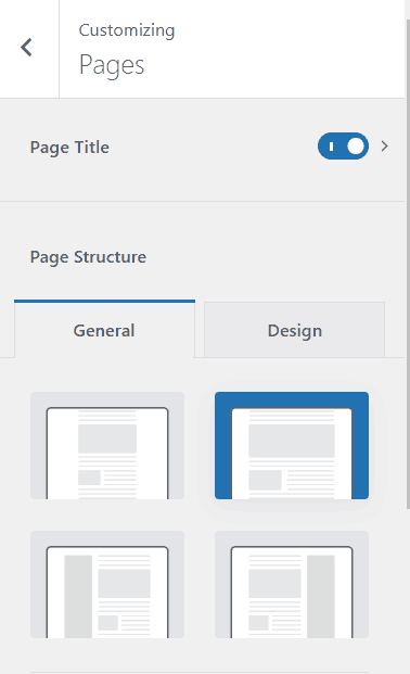 Blocksy Page Customization Options