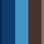 Blue and brown color palettes and color combinations