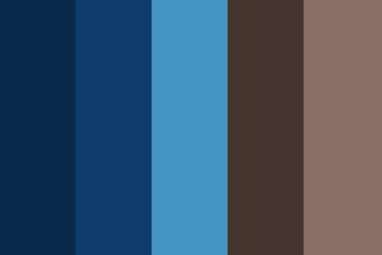 Blue and brown color palette ideas and color combinations