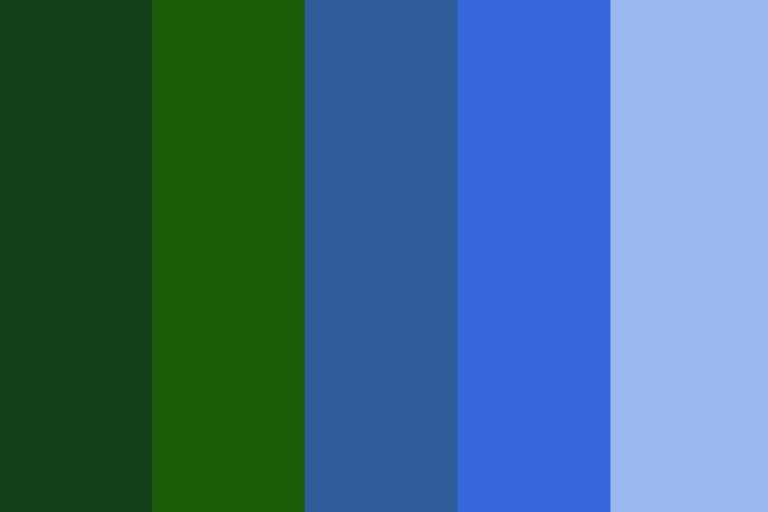 Blue and green color palette ideas