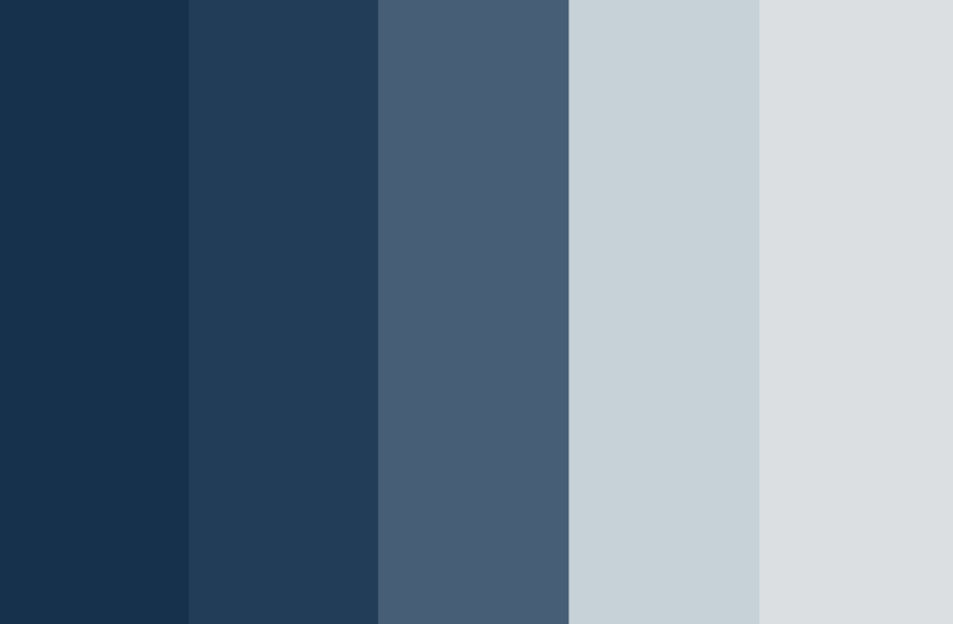 Navy blue color palette examples