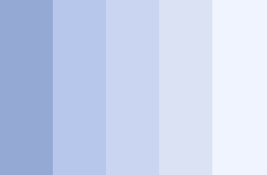 Pastel blue color palette