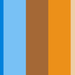 Blue and Orange Color Palettes With Hex Color Codes