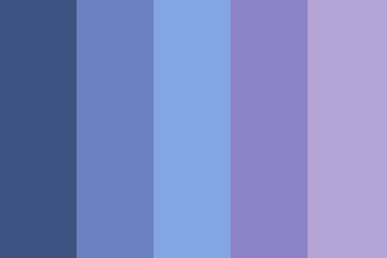 Blue and purple color palette ideas with hex codes