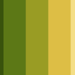 Green and yellow color palettes ideas with hex codes and color swatches