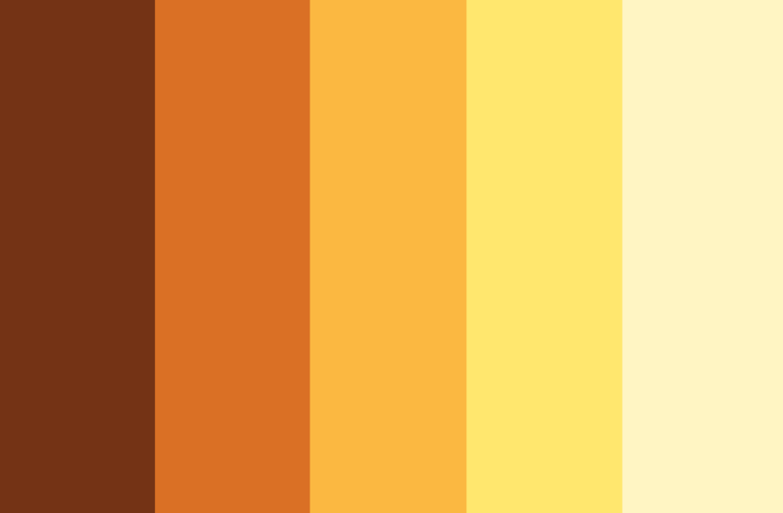 Orange Color Palettes With Swatches And Hex Codes