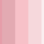 Pastel pink and light pink color palettes with hex codes
