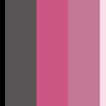 Pink and Black Color Palettes With Hex Codes Included