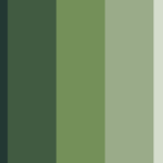 Sage green color palettes with hex codes and color swatches