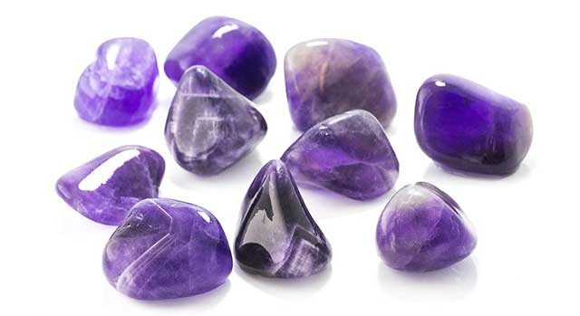 Amethyst gemstone all the different amethyst colors and shades