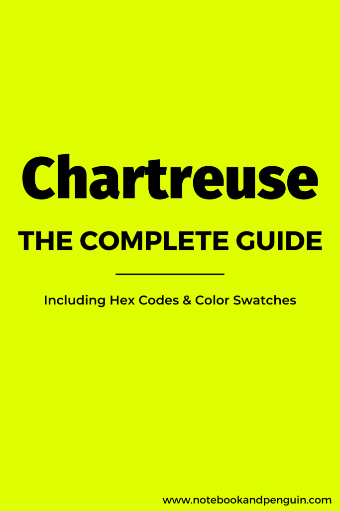 Chartreuse color guide pinterest pin