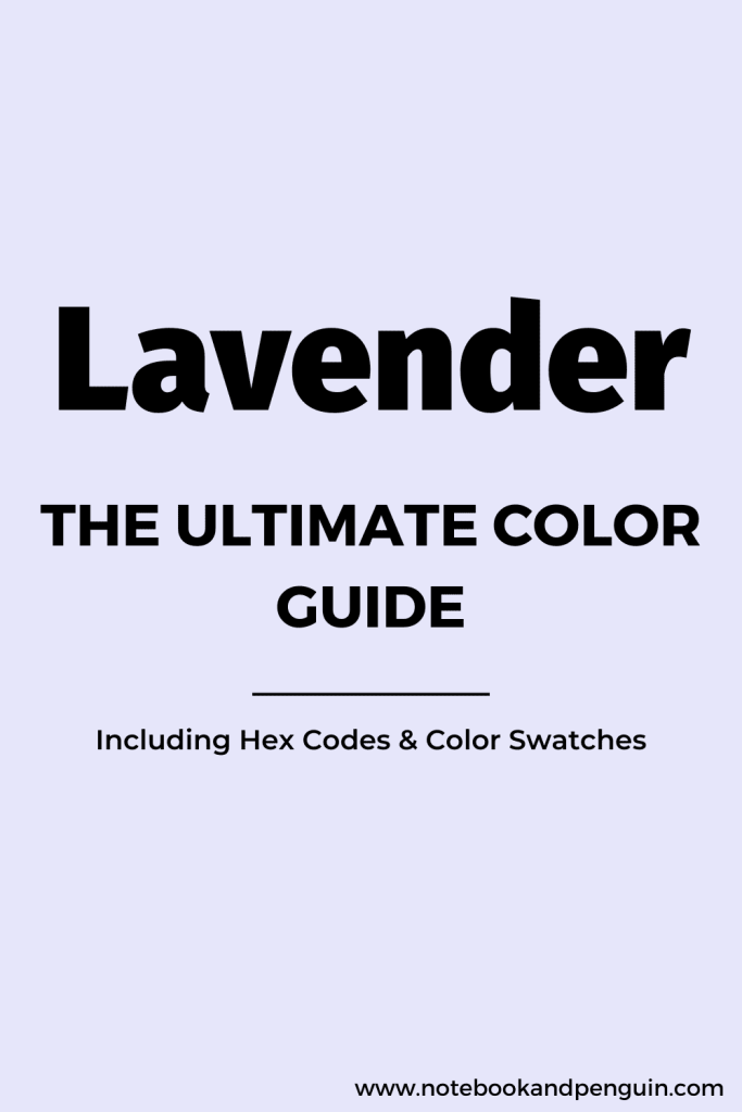 Lavender color pinterest pin