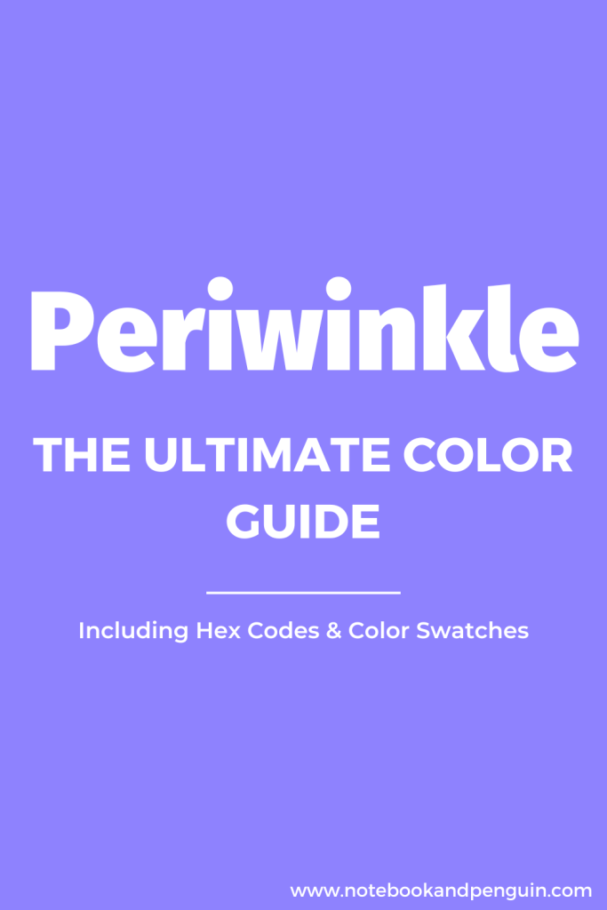 Periwinkle Color Pinterest Pin