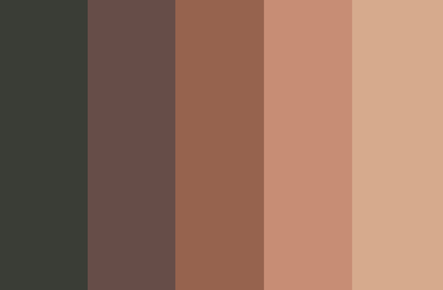 Skin tones color palette