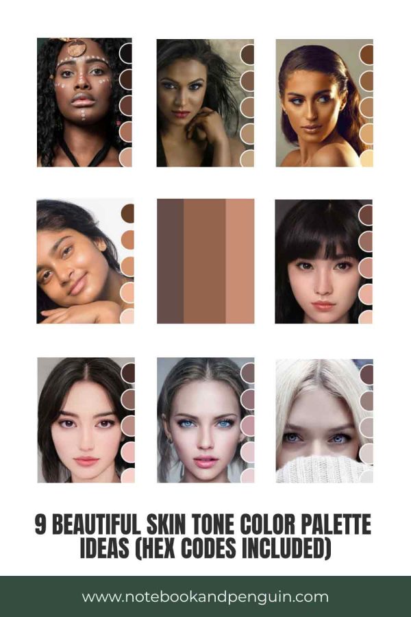 8 Beautiful Skin Tone Color Palette Ideas Hex Codes Included