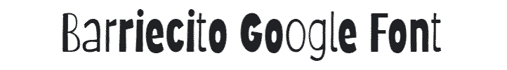 Barriecito Spooky Google Font Example