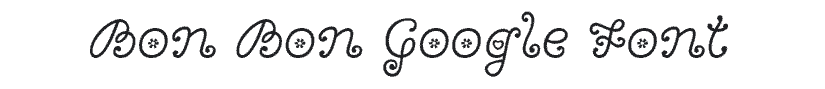 Bon Bon teachers Google Font