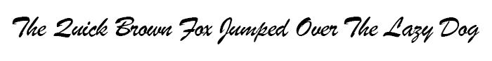 Brush script font example