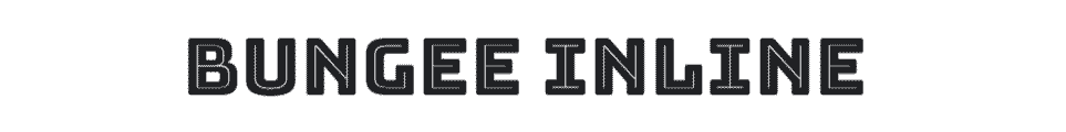 Bungee Inline retro Google Font example