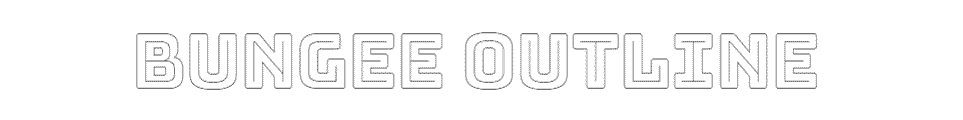 Bungee Outline Font Example