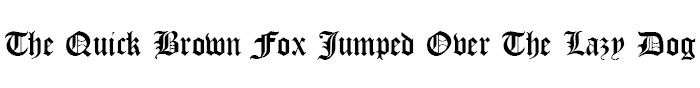 Cloister blackletter font example