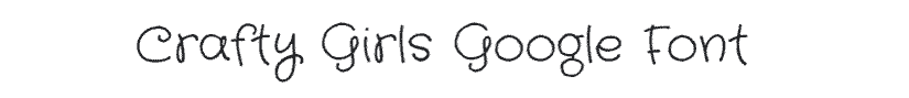 Crafty Girls Teachers Font