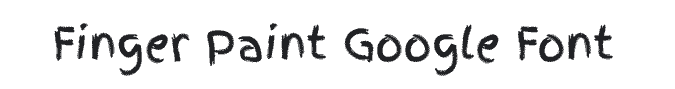 Finger Paint Google Font Example