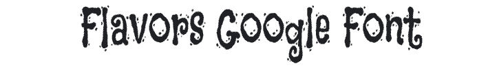 Flavors kids Google Font
