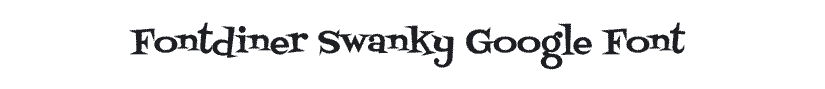 Fontdiner Sanky fun Google font example