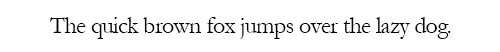 Garamond Font Example
