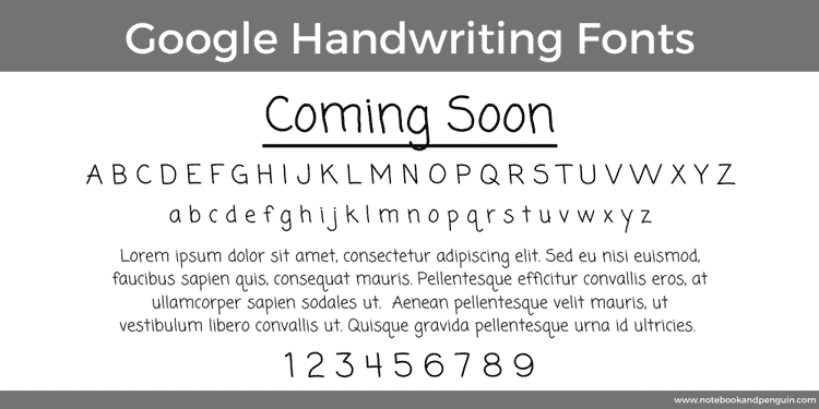 Coming Soon Google Font