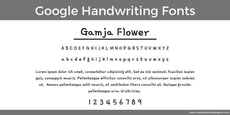 Gamja Flower Google Font