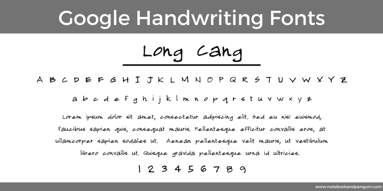 Long Cang Google Font