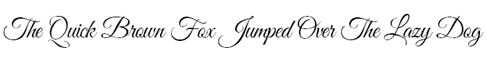 Great vibes script font example