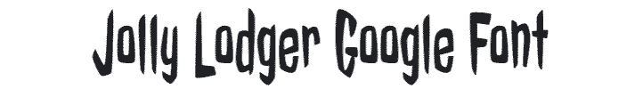 Jolly Lodger font example