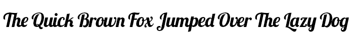 Lobster script font example