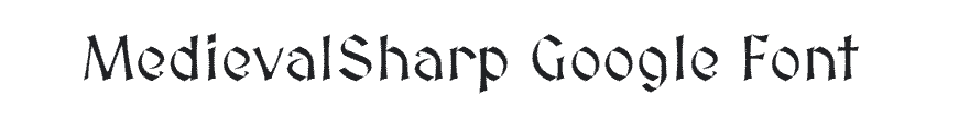 MedievalSharp Google Font Example