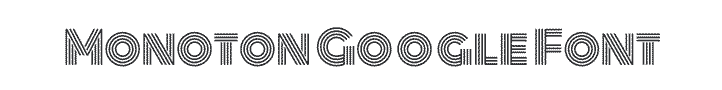 Monoton Google font for kids