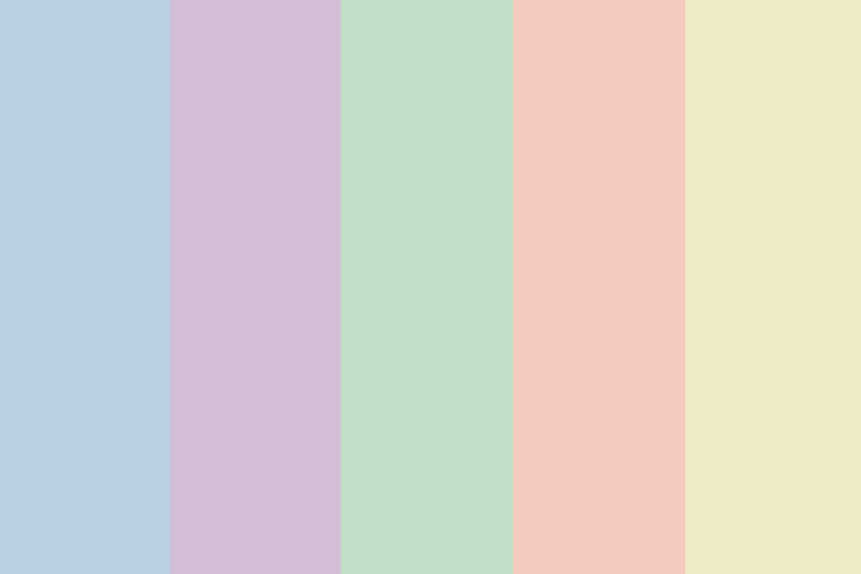 Pastel color palette ideas with hex codes