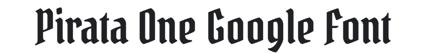 Pirata One Font Example