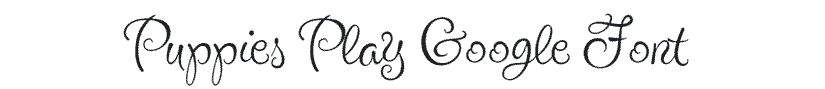 Puppies play Google font for kids