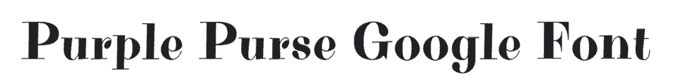 Purple Purse Google font for kids