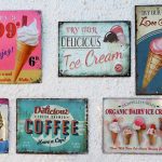 Retro fonts used in vintage signage