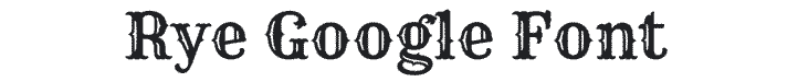 Rye cowboy font example.