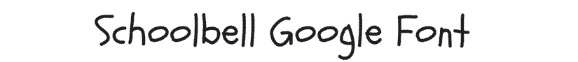 Schoolbell Google Font for Teachers
