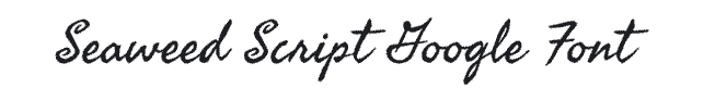 Seaweek Script Font Example